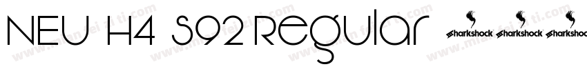 NEU-H4-S92 Regular字体转换